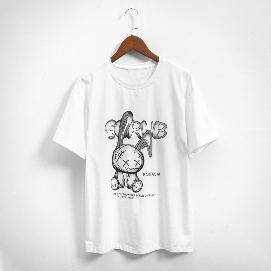 Áo phông nam nữ thun unisex tay lỡ form rộng oversize tee COTTON cổ tròn màu đen trắng đẹp hiệu Giisel Vdr( V421)