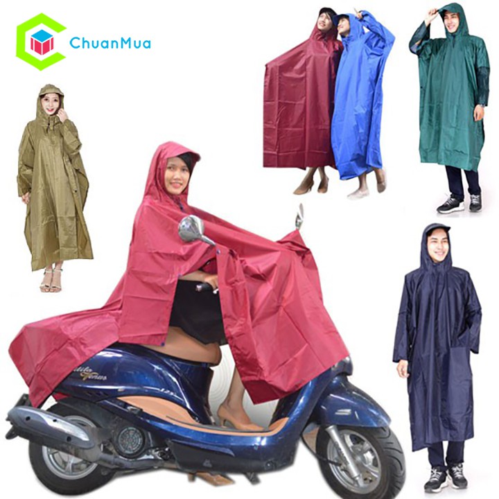 Áo Mưa Cánh Dơi Vẩy Cá xẻ tà, Áo Mưa Đi Xe Máy
