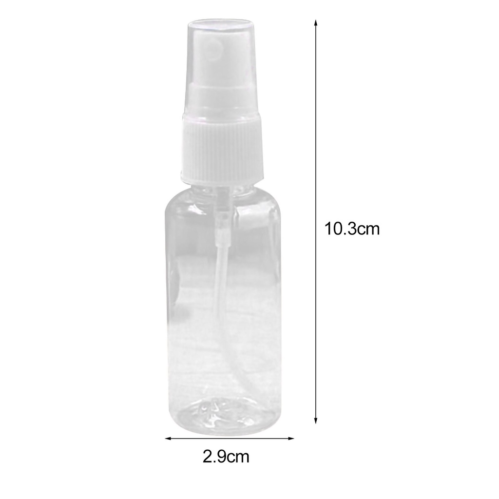 Chai xịt rỗng bằng nhựa trong suốt dung tích 30ml tiện dụng khi đi du lịch