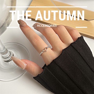 Nhẫn trơn trái tim thiết kế đơn giản The Autumn Accessories - NT08