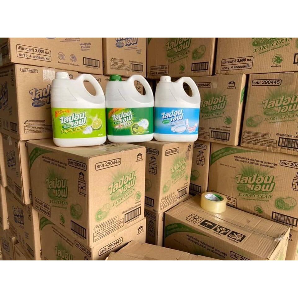HÀNG NỘI ĐỊA THÁI LAN CHUẨN_ Nước rửa bát lipon không mùi 3600ml