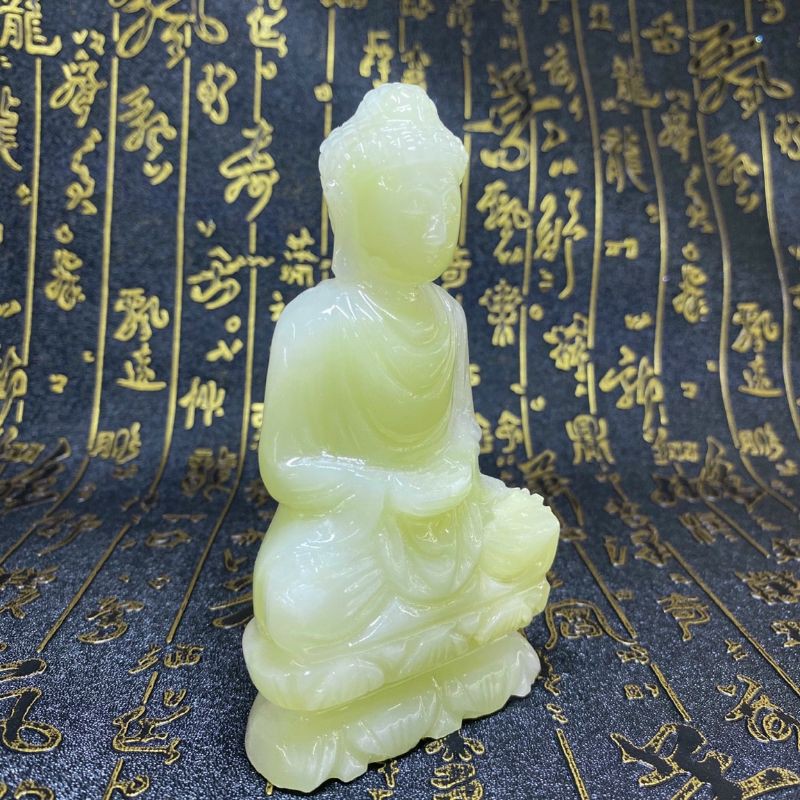 Tượng Phật Thích Ca Ngọc pakistan 12cm