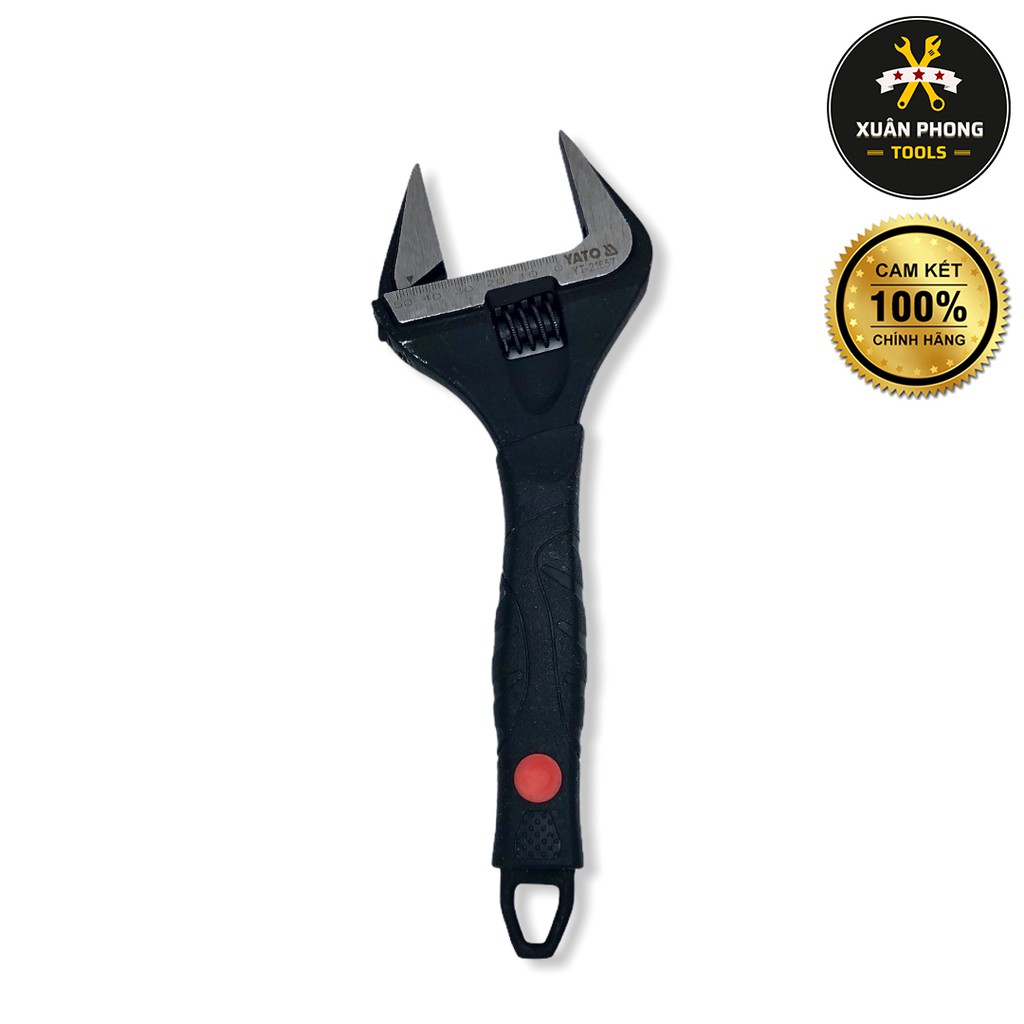 Mỏ lết kiểu Nhật thép rèn Cr-V tay nắm bọc cao su YATO | Xuân Phong Tools