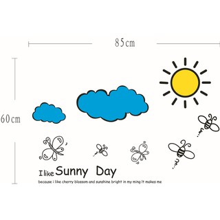 decal dán tường sunny day