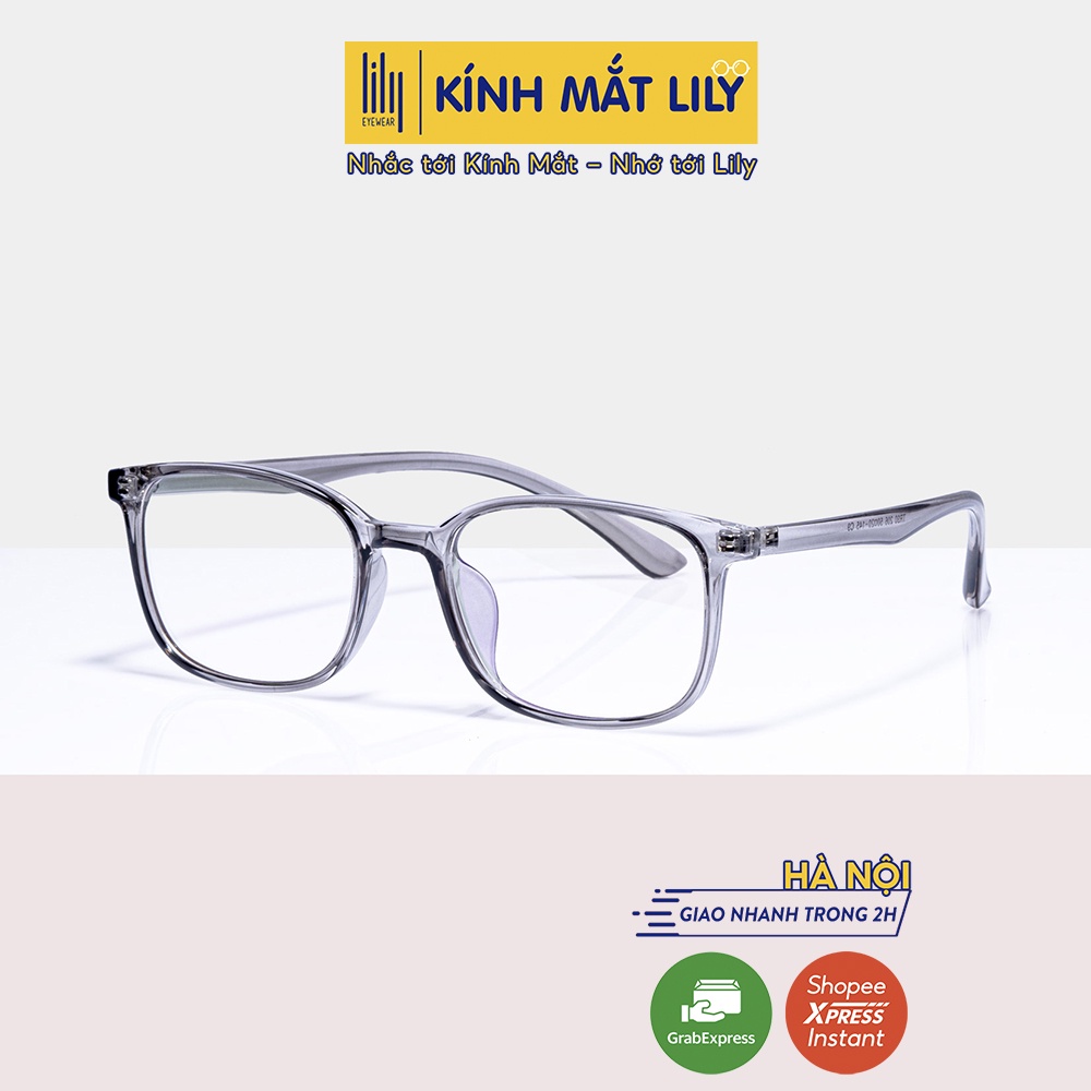 Gọng kính Lilyeyewear nhựa dẻo kiểu dáng hàn quốc thời trang nam nữ 206