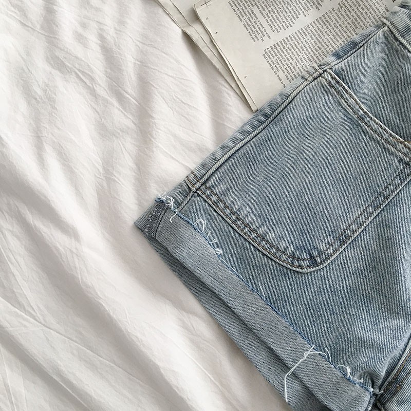 Quần short jean gập gấu ulzzang 1032