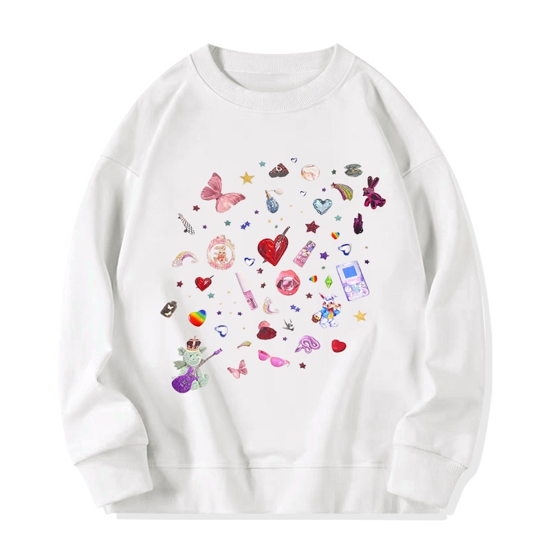 Áo sweater SELVZE cotton mỏng tay dài dáng rộng phong cách Mỹ retro chất lượng cao thời trang cho nữ