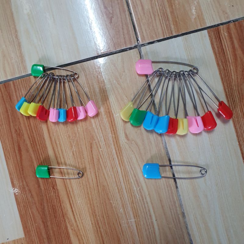 Combo 10 cây Kim tây / Kim băng đầu nhựa / đầu mũ