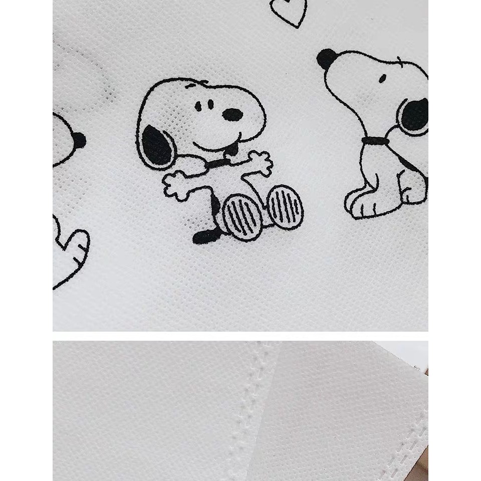 Túi Đeo Chéo Họa Tiết Hoạt Hình Snoopy Đáng Yêu