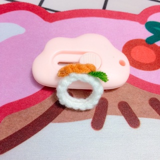 Nhẫn cà rốt, nhẫn len handmade, nhẫn len tự làm