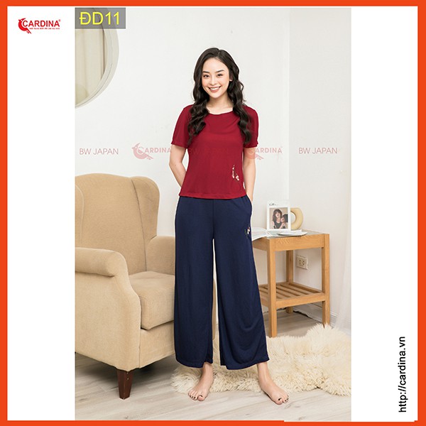 Bộ Đũi Lụa Dài Cao Cấp CARDINA