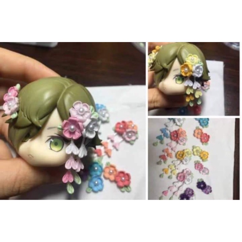 Phụ kiện tóc doll không thuộc tính- cho búp bê BJD hoa Kanzashi Nhật Bản8
