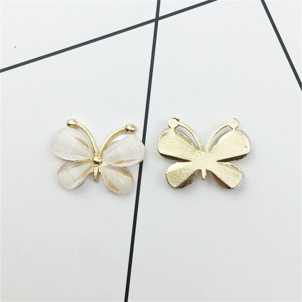 WONDER Bộ 10 Phụ Kiện Làm Trang Sức Bằng Hợp Kim Thủy Tinh Nhiều Màu Sắc