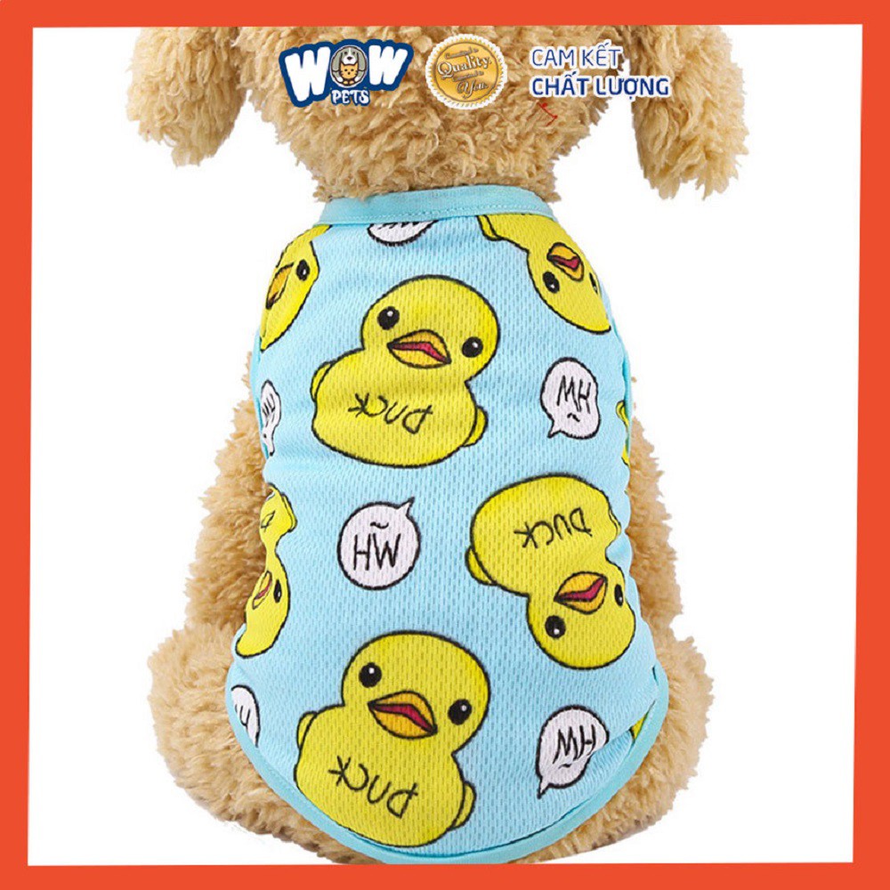 [F007] Áo cho chó họa tiết dễ thương, thời trang poodle wowpets chó mèo giá rẻ