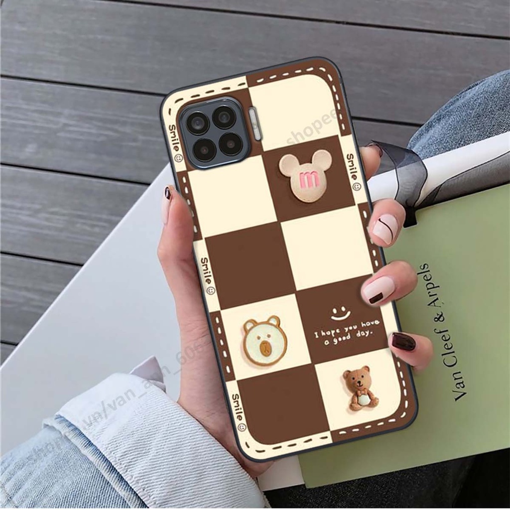 Ốp lưng Oppo A73 / A93 hình gấu, kẹo 3D dễ thương siêu cute