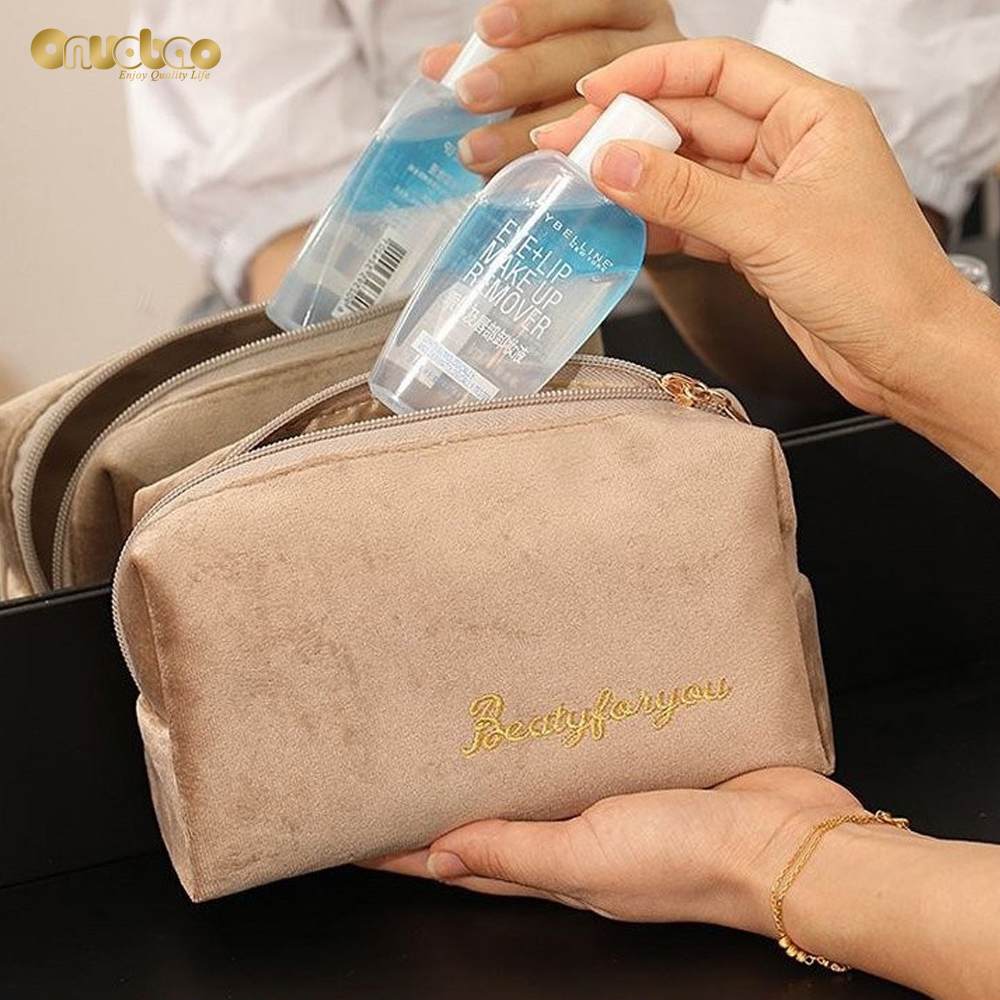 Set 4 túi đựng mỹ phẩm Onuobao chống thấm nước sức chứa lớn phong cách châu Âu cho nữ