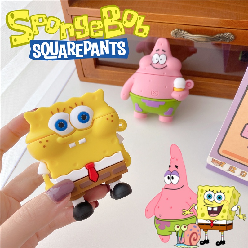 Vỏ Bảo Vệ Hộp Sạc Tai Nghe Airpods 3 Pro AirPods3 Họa Tiết Hoạt Hình SpongeBob Daxing SpongeBob Dễ Thương 2021 Ốp