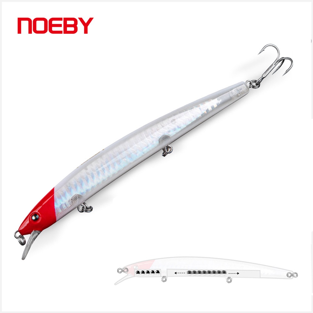 Mồi Câu Cá Nhân Tạo Cứng 13cm 13.5g Có Mắt 3D NBL9077