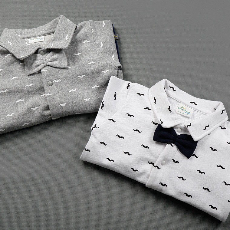 Bộ Bodysuit Áo Sơ Mi Kèm Nơ Phong Cách Soái Ca ^^ | BigBuy360 - bigbuy360.vn