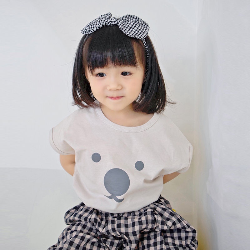 Áo Thun Ba Lỗ Mùa Hè In Hình Gấu Hoạt Hình Có 2 Màu Cho Bé Trai &amp; Gái