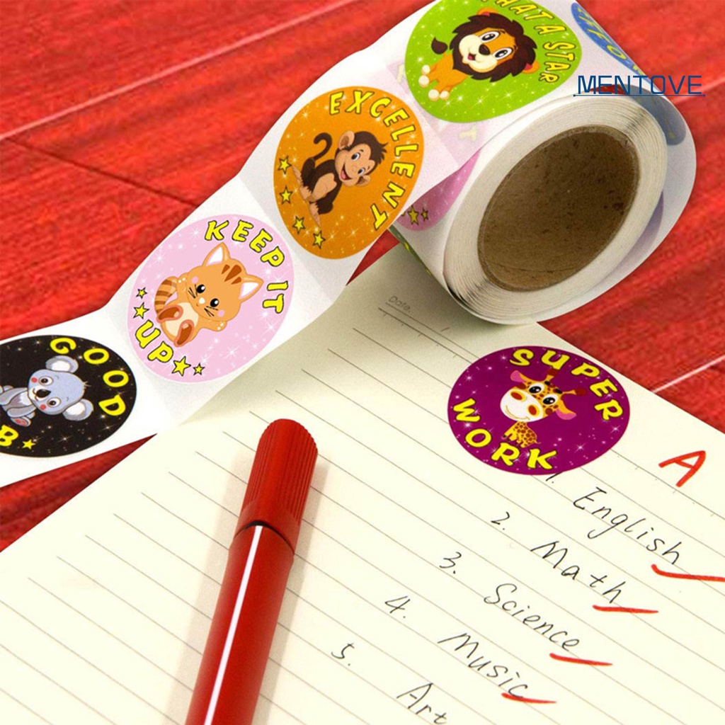 Bộ 500 Miếng Dán Sticker Chống Nước Hình Động Vật Dễ Thương