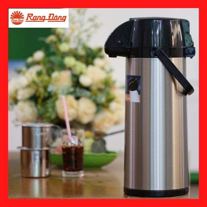 Phích nước Rạng Đông ❤️FREESHIP❤️ - Bình giữ nhiệt inox - phích đựng nước nóng dạng cần bơm.