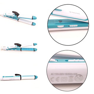 Máy làm tóc dập xù NOVA 8805 tạo kiểu uốn tóc, duỗi, sấy phồng, dập xù đa năng 4 in 1