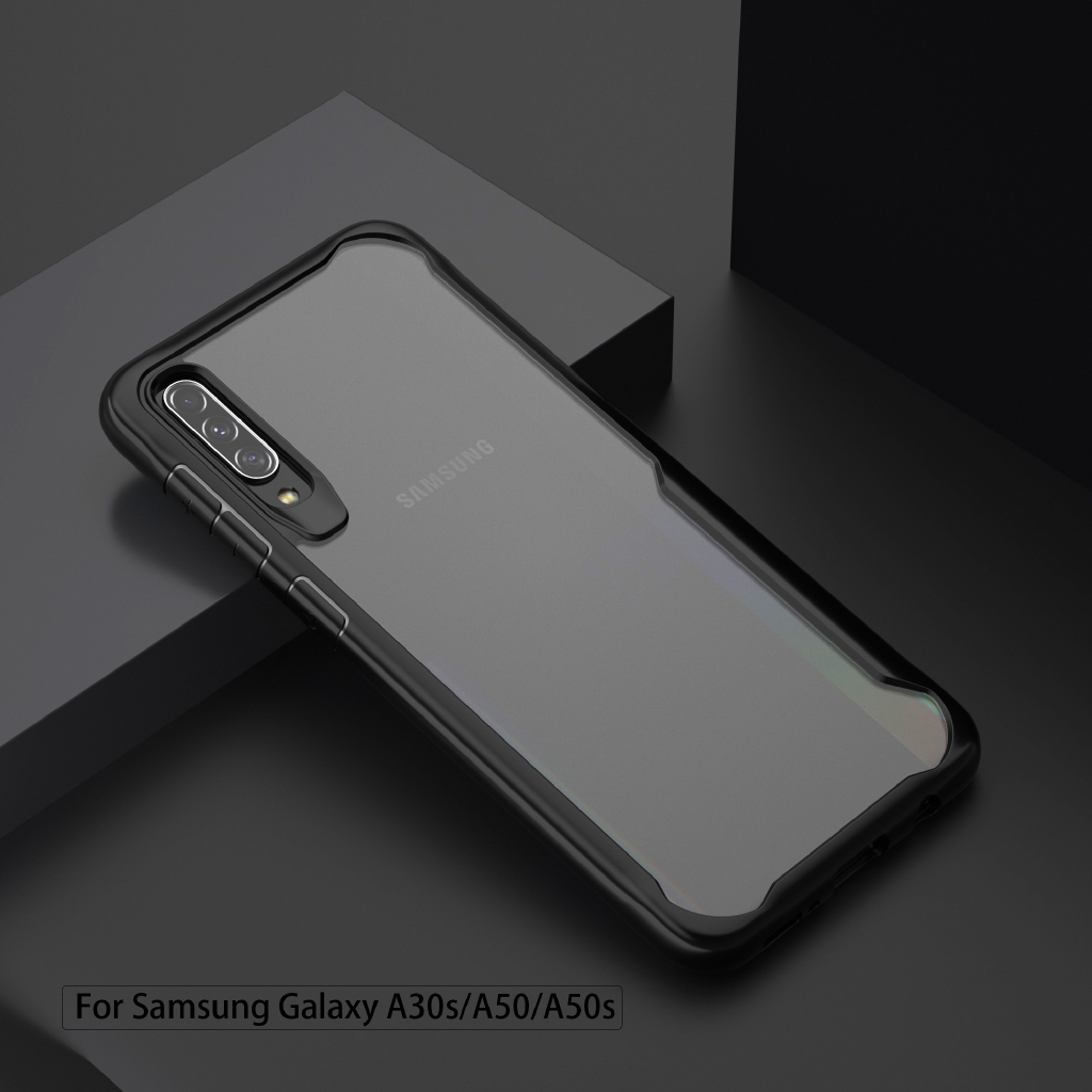 Ốp điện thoại bằng PC và TPU trong suốt chống sốc cho SAMSUNG GALAXY A20S A10S A90 5G