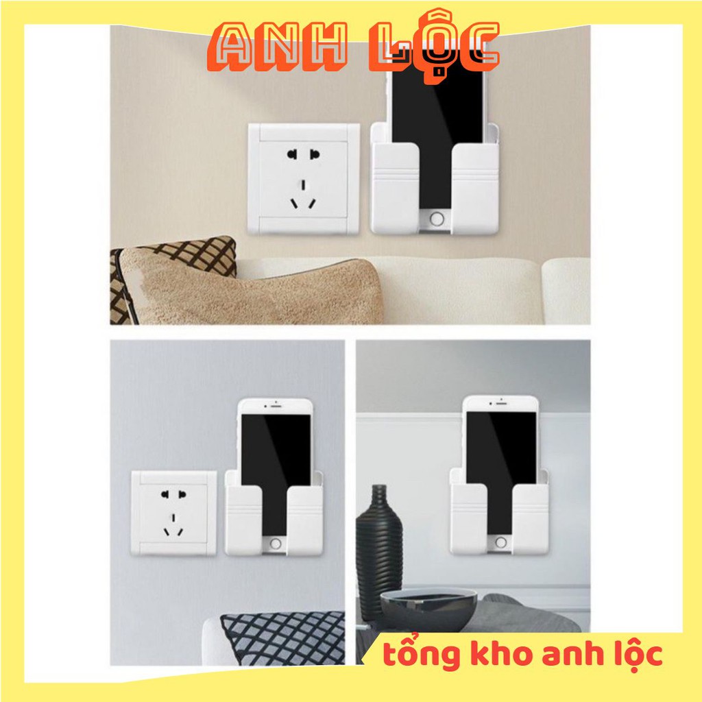 kệ dán tường để đồ đa năng free shipgiá đỡ sạc điện thoại điều khiển dán tường
