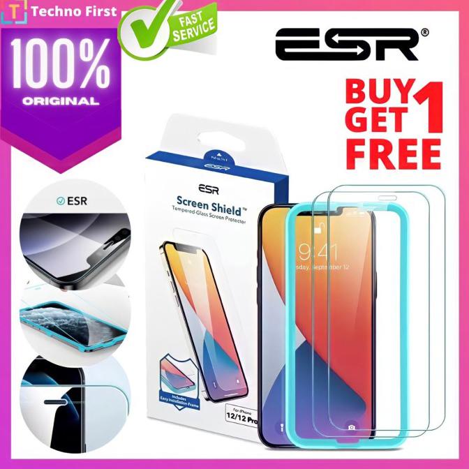 Kính Cường Lực 9H - 12 / 12 Pro Chống Trầy Xước Cho Iphone 12 Pro Max / 12 Mini / 12 Pro Esr