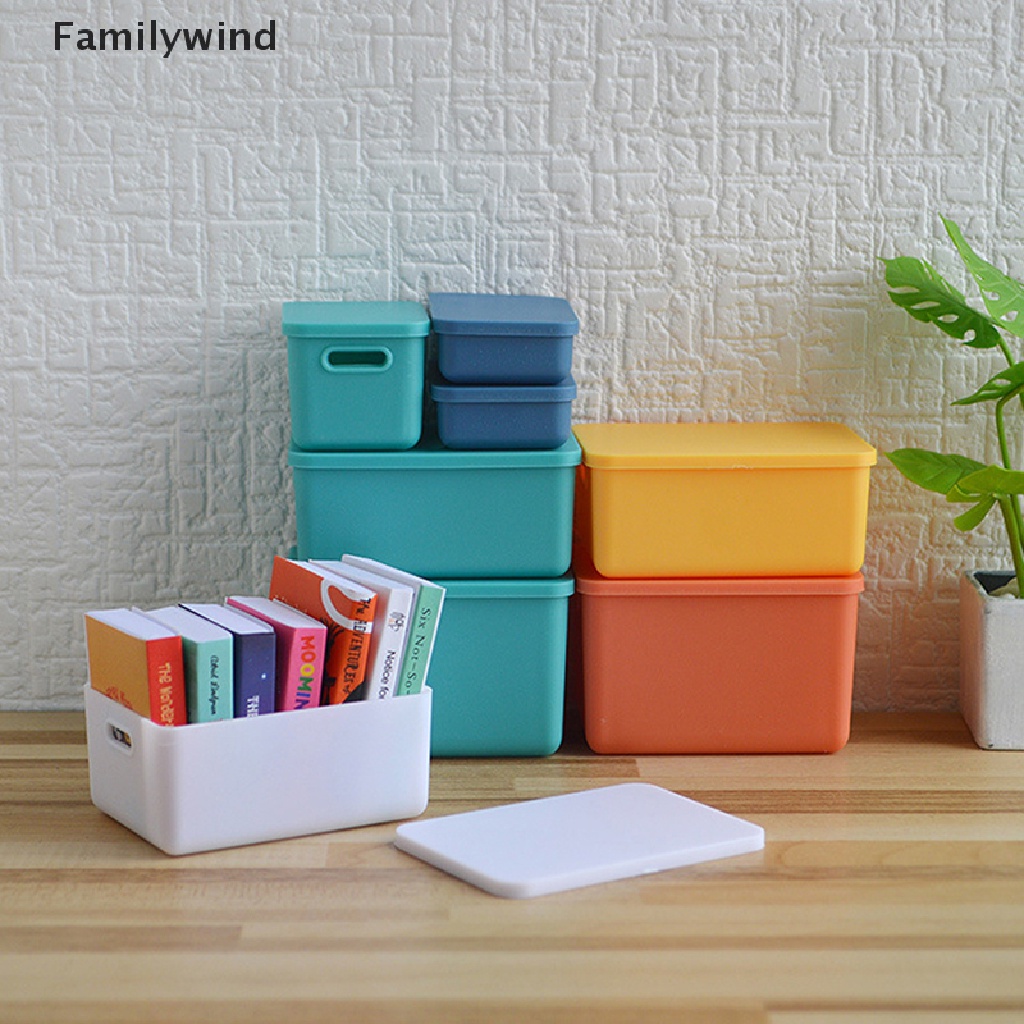 Bộ 6 Hộp Đựng Vật Dụng Dành Cho Nhà Búp Bê Tỉ Lệ 1: 12