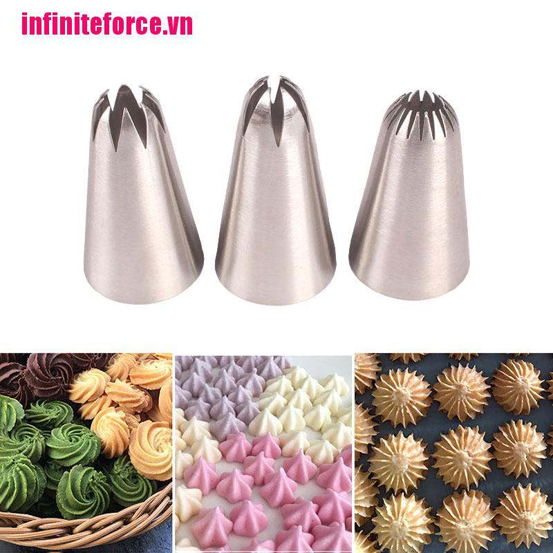 Bộ 3 Dụng Cụ Trang Trí Bánh Kem Bằng Inox Chuyên Dùng