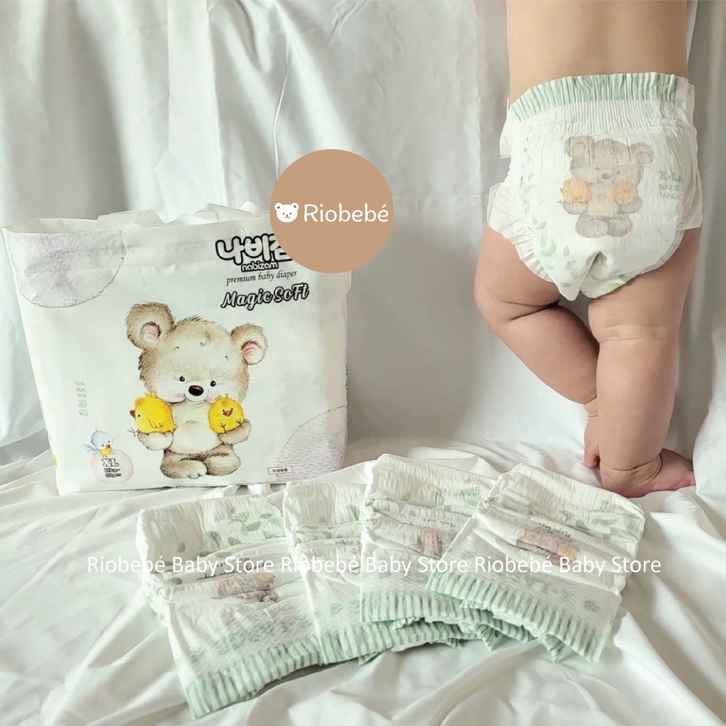 Tã/Bỉm quần Nabizam Soft L30/XL26/2XL22 thấm hút số 1 tại Hàn Quốc [100% chính hãng]
