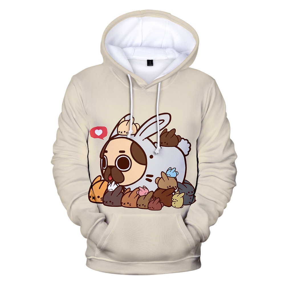 Áo Hoodie In Hình Chó Bull 3d Đáng Yêu Cho Bé