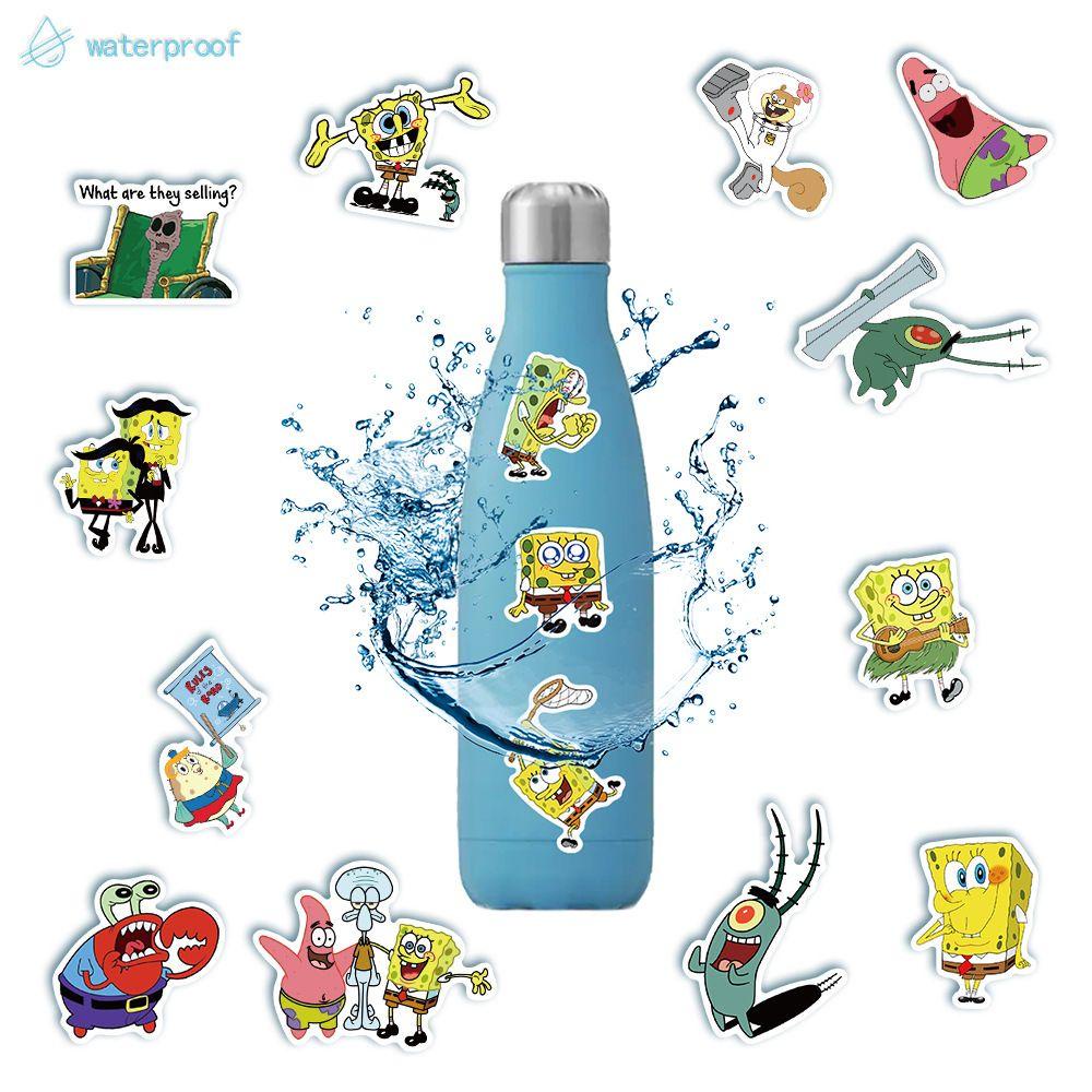 Miếng Dán Trang Trí Laptop Chống Nước Hình SpongeBobs Hoạt Hình