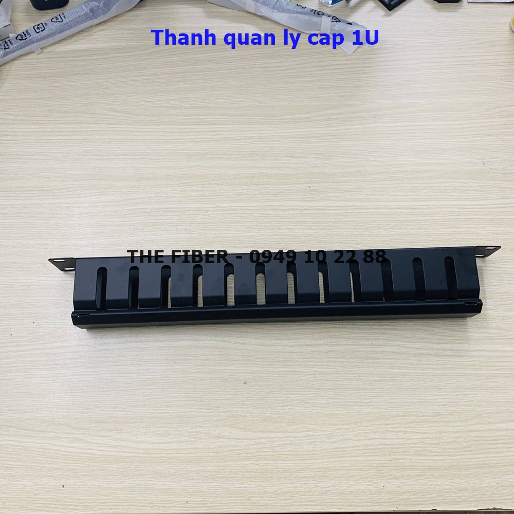 Thanh quản lý cáp 1U 12/24 Port gắn Rack 19 inch