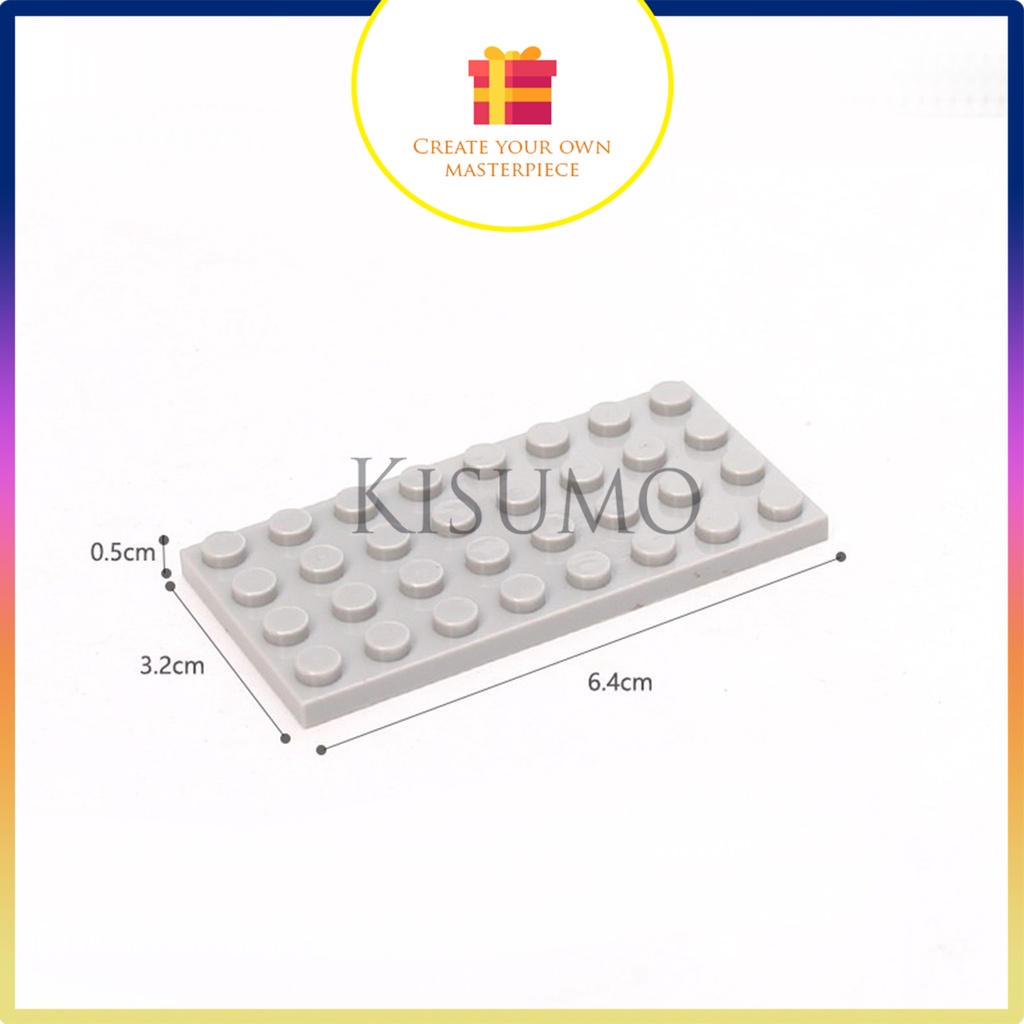 Phụ kiện moc 1 gạch 4x8 dẹt như hình