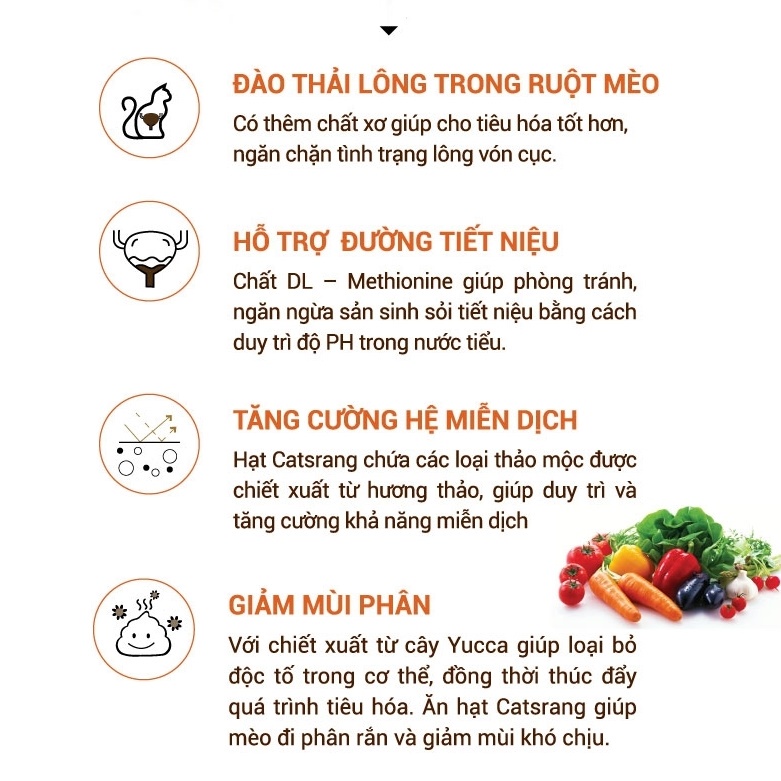 Thức ăn hạt cho mèo Catsrang 2kg