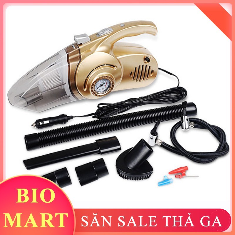 Máy Bơm Lốp Ô Tô Cầm Tay Kiêm Máy Hút Bụi Đa Năng 4 in 1 🚗BƠM SIÊU NHANH CHỈ TỪ 5 PHÚT🚗Nhỏ Gọn- Thiết Kế Hiện Đại