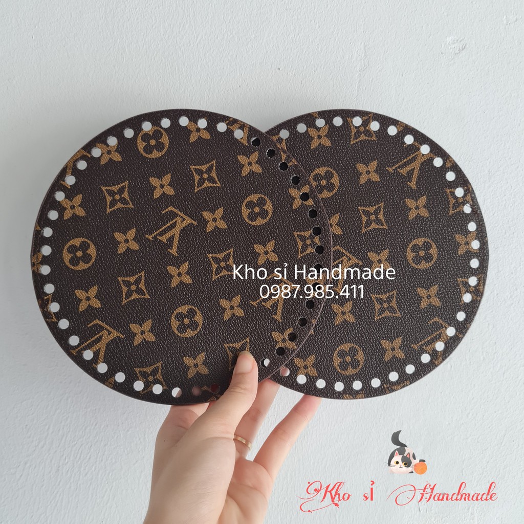 Tấm da làm túi tròn handmade - PK: túi tròn