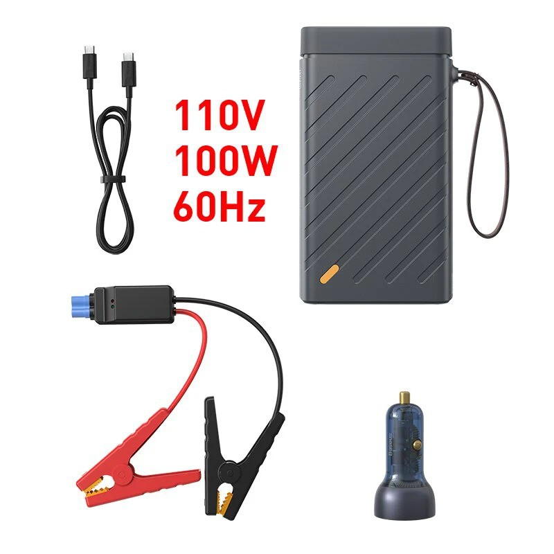 Bộ kích nguồn ô tô Baseus BS-CN02 Reboost Jump Starter với nguồn điện lưu trữ di động 220V / 100W (CN + EU)