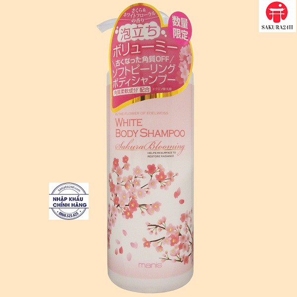 SỮA TẮM TRẮNG MANIS WHITE BODY SHAMPOO