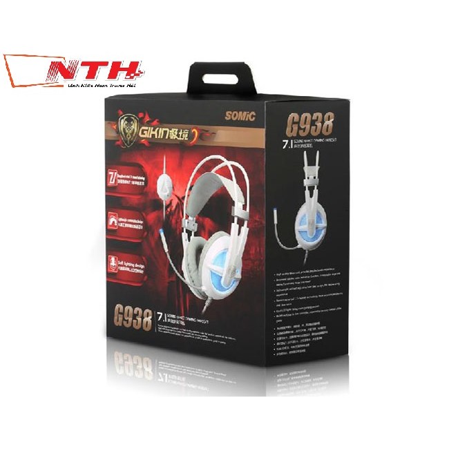 Tai nghe chụp tai Micro Somic G938 7.1 (Trắng) | BigBuy360 - bigbuy360.vn
