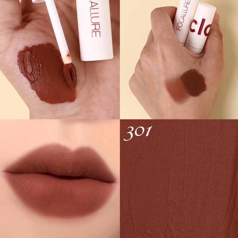 (CHÍNH HÃNG) SON FOCALLURE MÀU 301 ĐỎ ĐẬM ✨