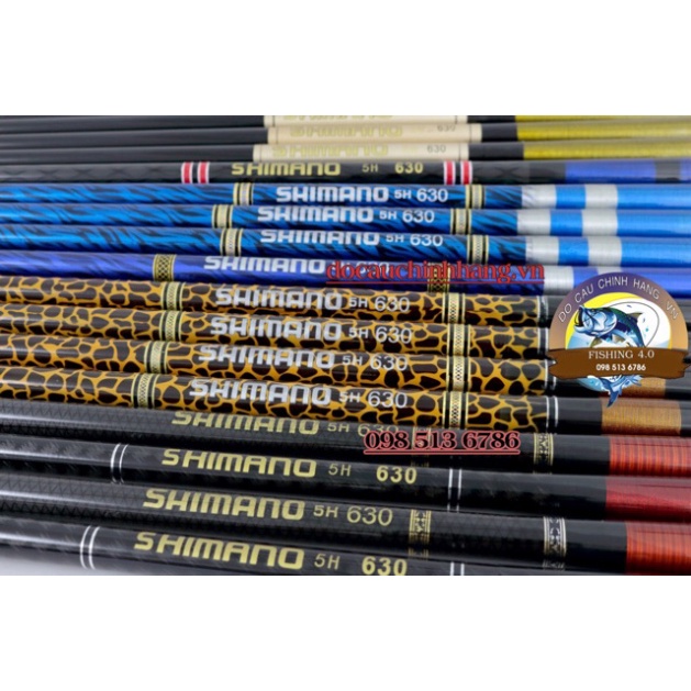 Cần câu tay Shimano 5H đủ size 3m6 4m5 5m4 6m3 chuyên câu đơn đài giá rẻ có khuyến mãi