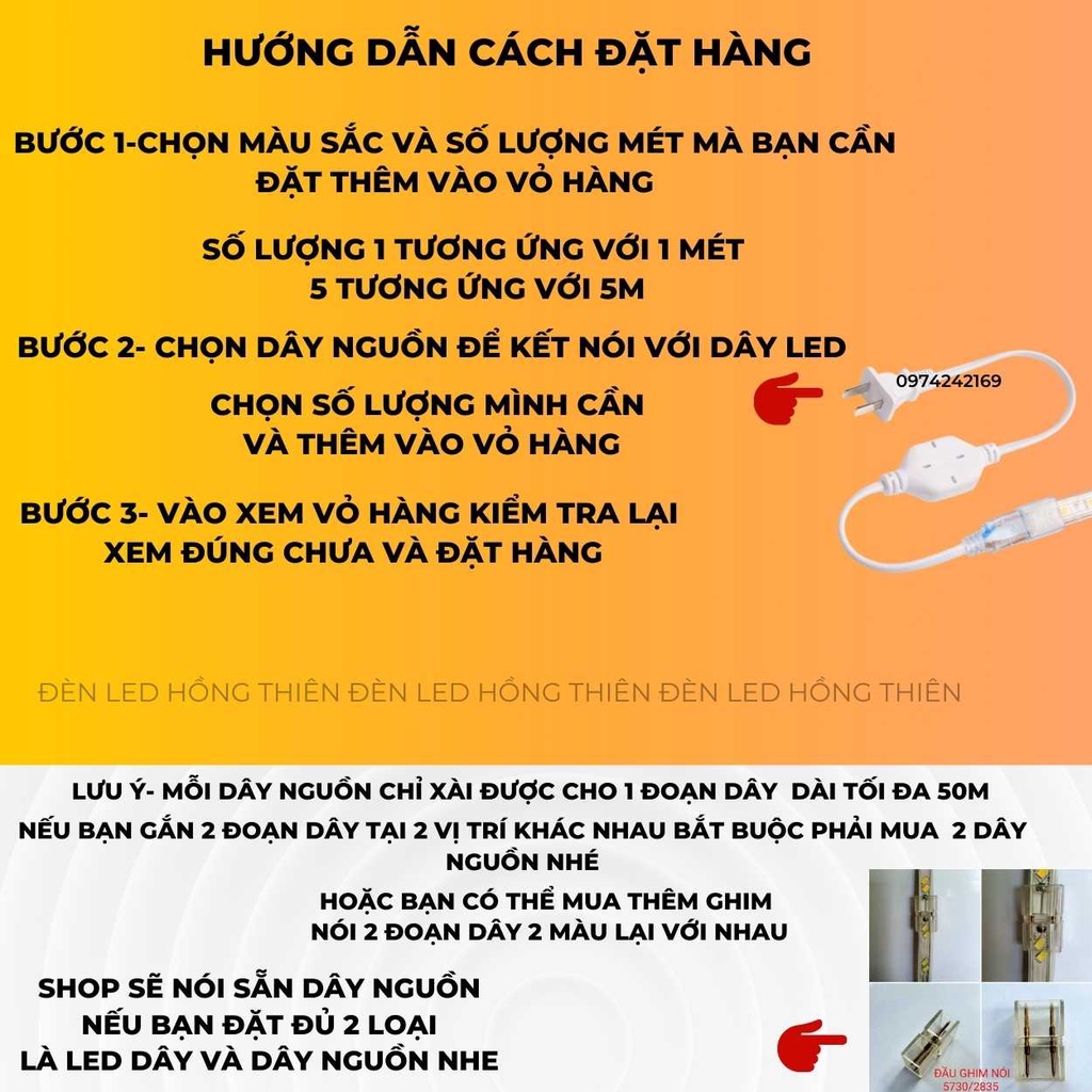 ĐÈN DÂY LED ĐÔI TRANG TRÍ CHÍP 2835 SIÊU SÁNG GIÁ LẺ 1M