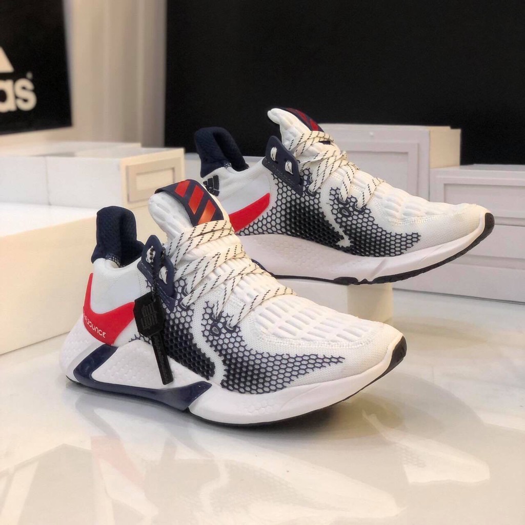[Adidas giày]Giày Nam Adidas Alphabounce instinct 2020 Full box, bill - Trắng Đỏ ?