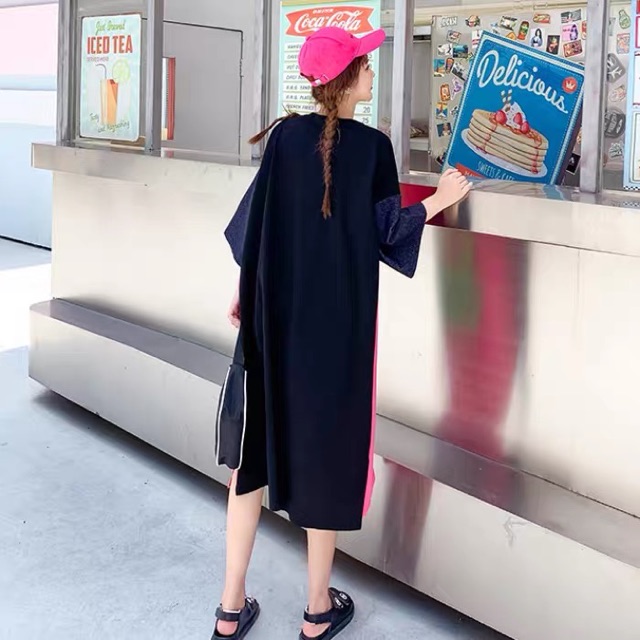 Bigsize Đầm suông oversize hoạ tiết độc lạ