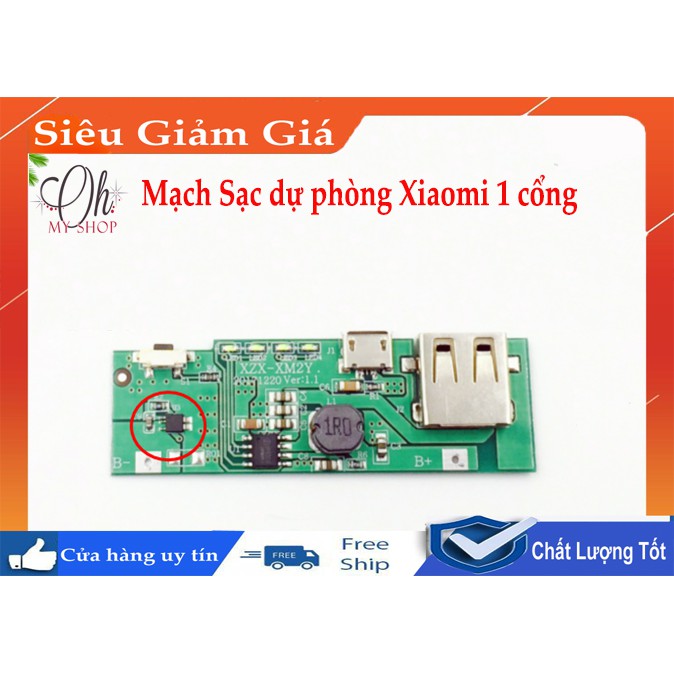 Mạch sạc dự phòng - Mạch sạc dự phòng Xiaomi - bằng pin Lithium-Polymer - Chuẩn xịn