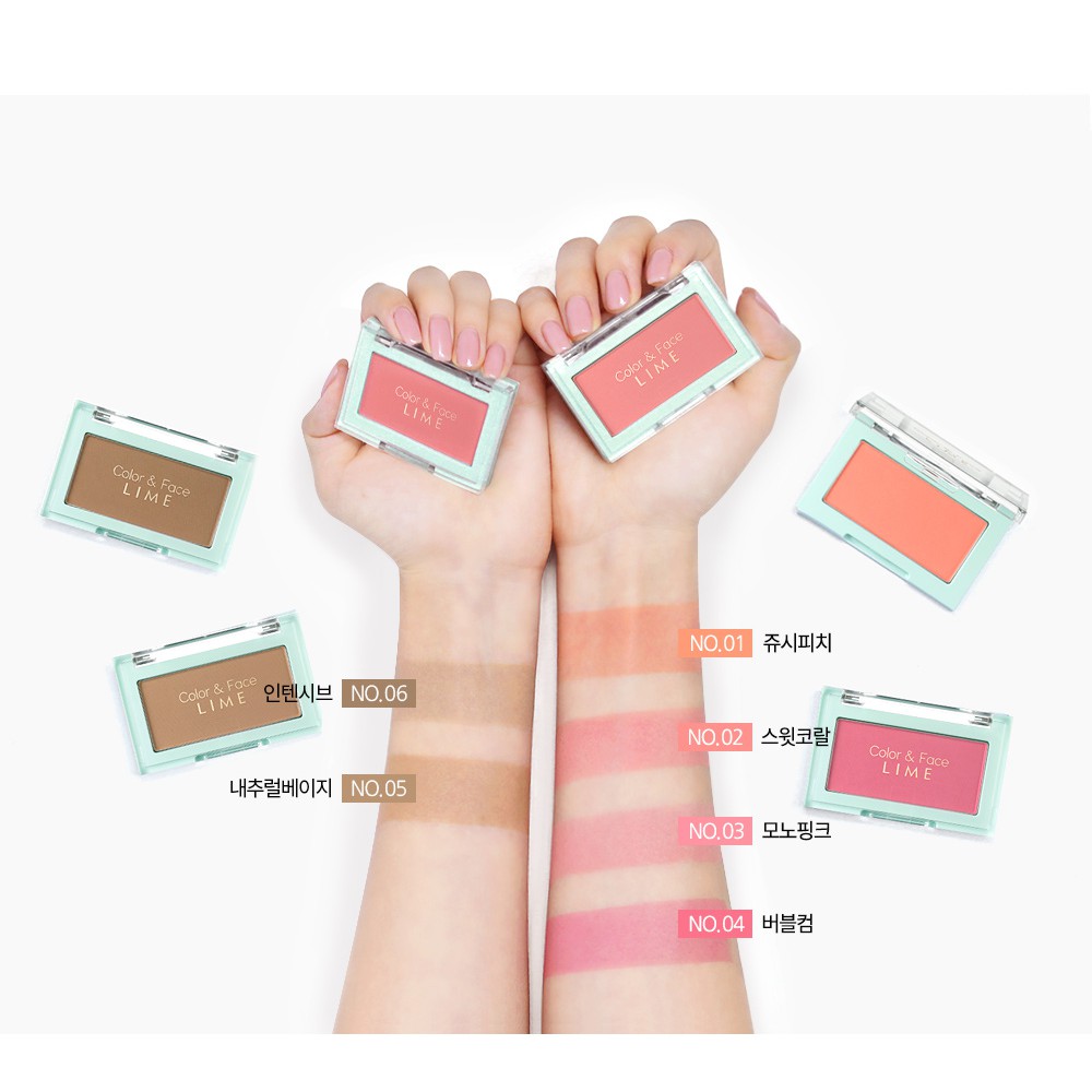 Phấn Má Hồng Đa Năng Lime Color & Face Single Blusher 4.5g (DATE:13/01/22) | BigBuy360 - bigbuy360.vn